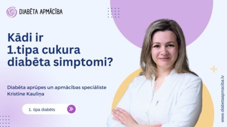Kādi ir 1. tipa diabēta simptomi?
